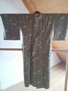 Traditionele Japanse Kimono black flower