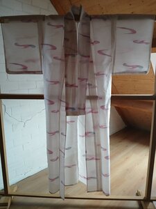 Traditionele Japanse Kimono hitoe white