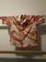 Blouse gemaakt van oude Antieke Kimono's Douji bloem_